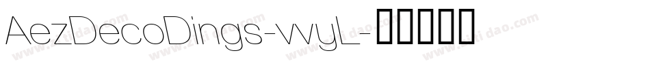 AezDecoDings-vvyL字体转换