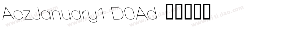 AezJanuary1-D0Ad字体转换