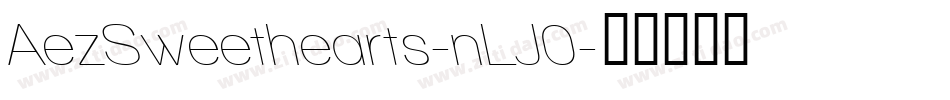 AezSweethearts-nLJ0字体转换