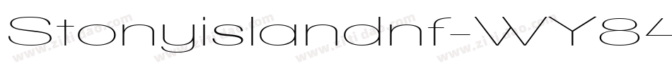 Stonyislandnf-WY84字体转换
