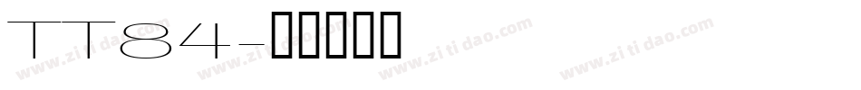 TT84字体转换