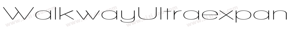 WalkwayUltraexpand-0O84字体转换