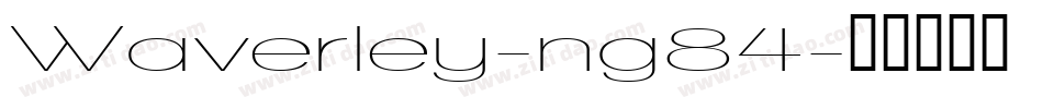 Waverley-ng84字体转换