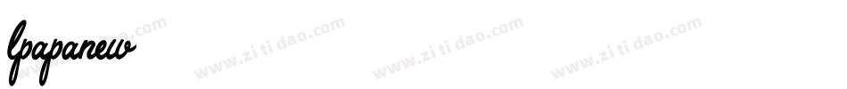 lpapanew字体转换