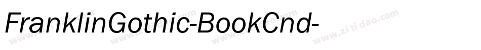 FranklinGothic-BookCnd字体转换