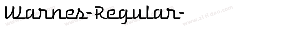 Warnes-Regular字体转换