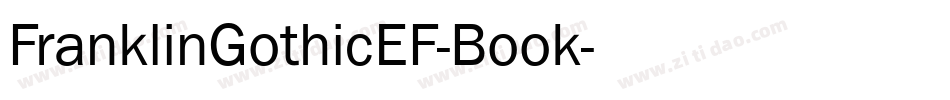 FranklinGothicEF-Book字体转换