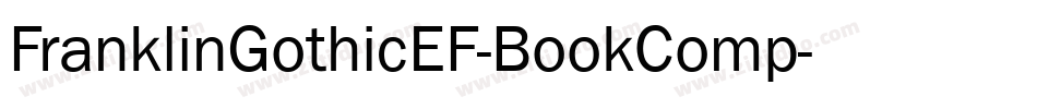 FranklinGothicEF-BookComp字体转换