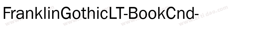 FranklinGothicLT-BookCnd字体转换