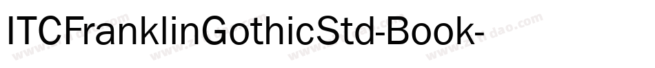 ITCFranklinGothicStd-Book字体转换