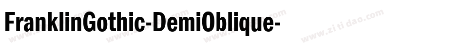 FranklinGothic-DemiOblique字体转换