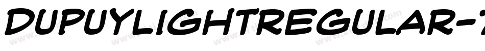 DupuylightRegular-7B7A字体转换