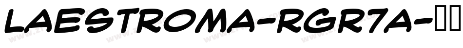 LaEstroma-rgr7A字体转换