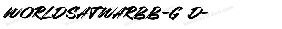 Worldsatwarbb-G67D字体转换