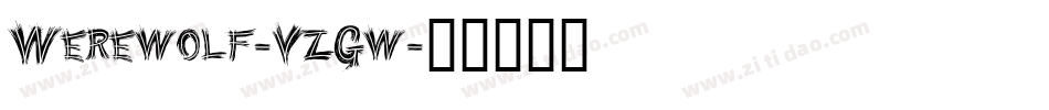 Werewolf-VzGw字体转换