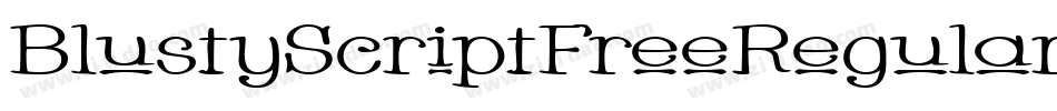 BlustyScriptFreeRegular-PKGzm字体转换