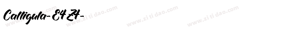 Calligula-E4Z4字体转换 Calligula-E4Z4字体转换