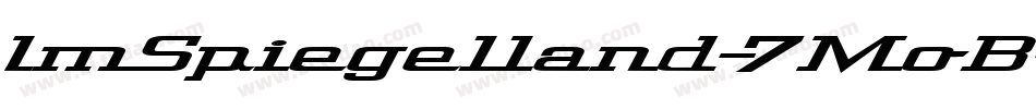 ImSpiegelland-7MoB字体转换