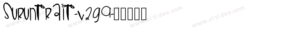 Suruntrait-v2G9字体转换