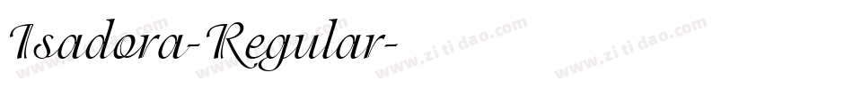 Isadora-Regular字体转换