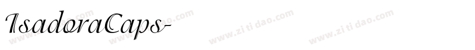 IsadoraCaps字体转换