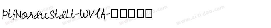 PtfNordicStdLt-WVlA字体转换