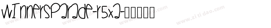 Winnersparade-r5XA字体转换