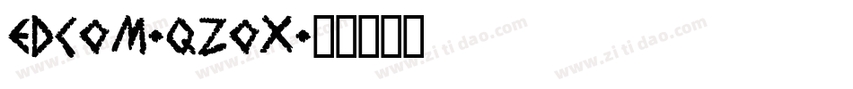 Edcom-qZox字体转换