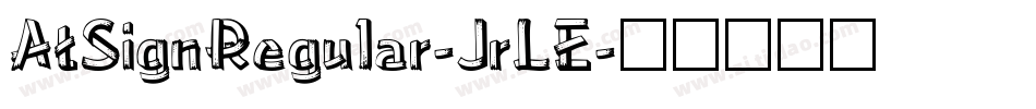 AtSignRegular-JrLE字体转换