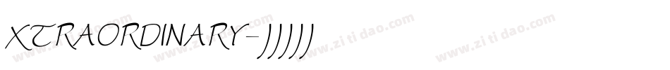 XTRAORDINARY字体转换