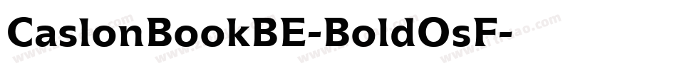 CaslonBookBE-BoldOsF字体转换