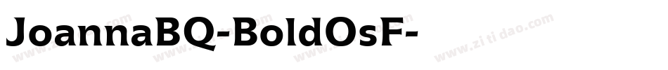 JoannaBQ-BoldOsF字体转换