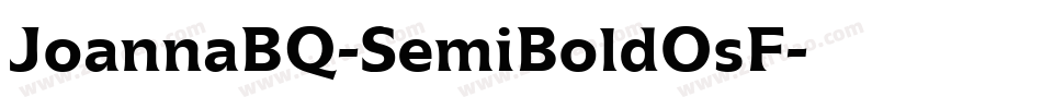 JoannaBQ-SemiBoldOsF字体转换