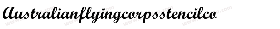 Australianflyingcorpsstencilco-epnm字体转换