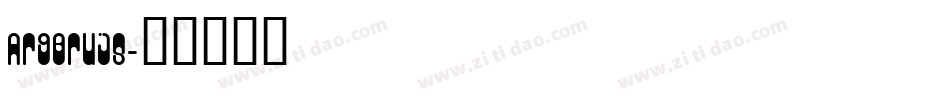 ArgBrujS字体转换
