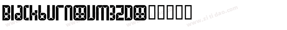 Blackburn-vm3zD字体转换