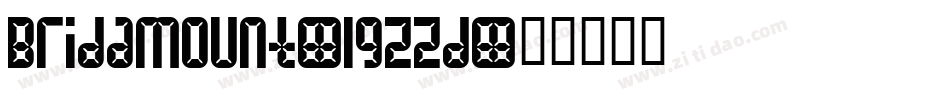 Bridamount-lgZZd字体转换