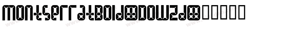 MontserratBold-DOWZd字体转换