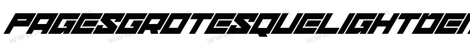PagesGrotesqueLightDemo-WxGV字体转换 PagesGrotesqueLightDemo-WxGV字体转换
