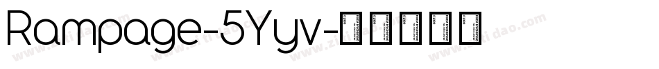 Rampage-5Yyv字体转换