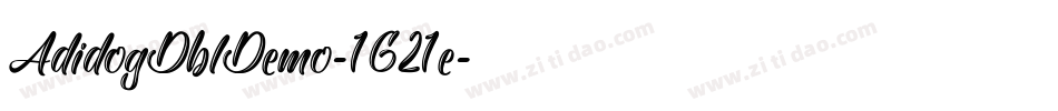 AdidogDblDemo-1G21e字体转换