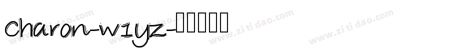 Charon-w1yz字体转换