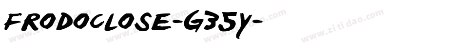 FrodoClose-G35y字体转换