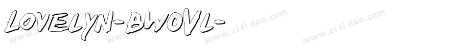 Lovelyn-BW0Vl字体转换