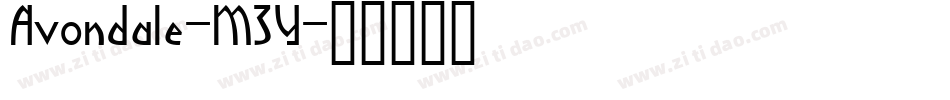 Avondale-M3Y字体转换 Avondale-M3Y字体转换