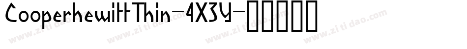 CooperhewittThin-4X3Y字体转换