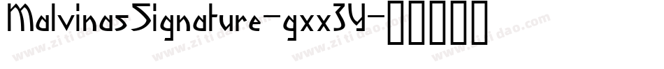 MalvinasSignature-gxx3Y字体转换 MalvinasSignature-gxx3Y字体转换