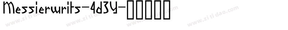 Messierwrits-4d3Y字体转换