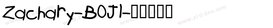 Zachary-B0Jl字体转换
