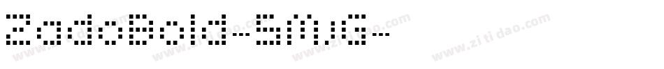 ZadoBold-5MjG字体转换
